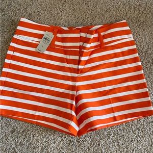 Orange and white strip shorts